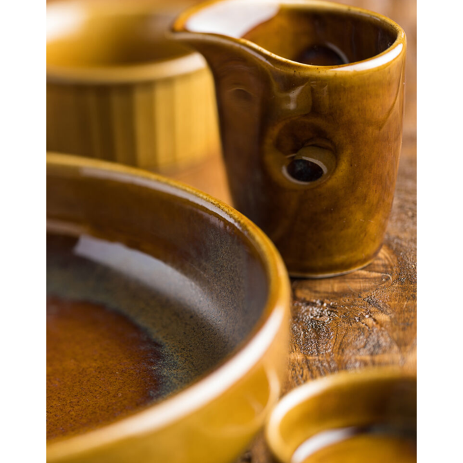 Murra Toffee Walled Plate 8.25inch / 21cm