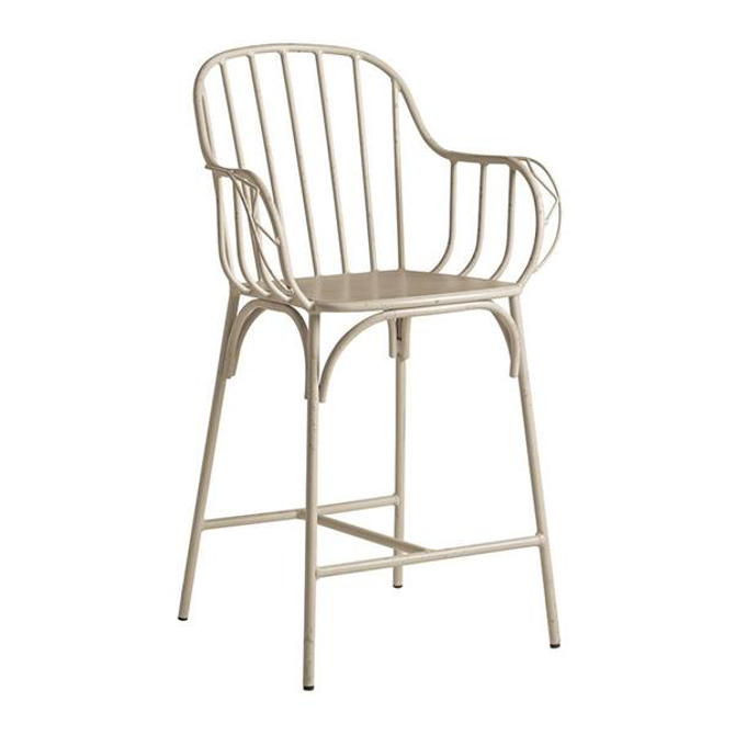 Denver Mid Height Bar Stool Retro White
