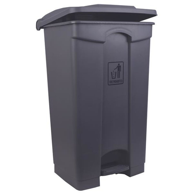 Robert Scott Grey Large Step-on Pedal Bin 87ltr