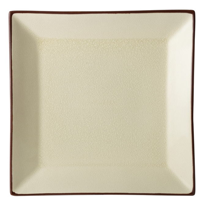 Utopia Soho Square Plate Stone 10inch / 25cm