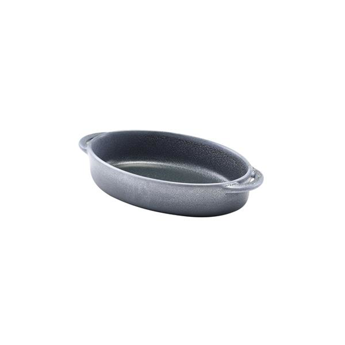 Forge Graphite Stoneware Oval Dish 17.5 x 11.5 x 4cm
