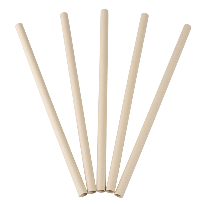 Bamboo Pulp Straws 10mm x 200mm