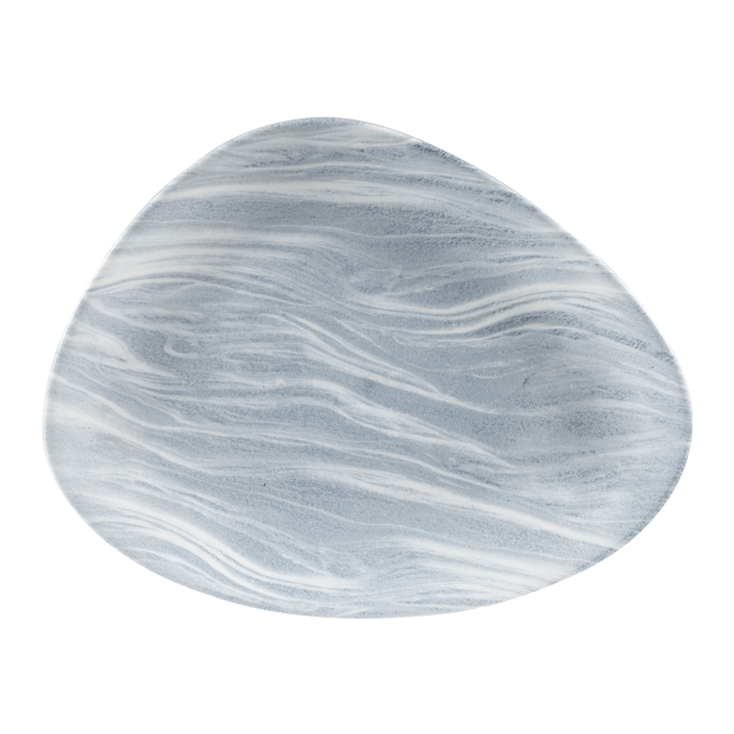 Churchill Studio Prints Fluid Pearl Grey Triangle Plate 10inch / 26.5cm