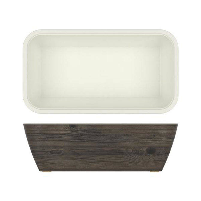 Oak New Haven Melamine GN1/3 Deep Dish 32.5 x 17.6 x 10cm