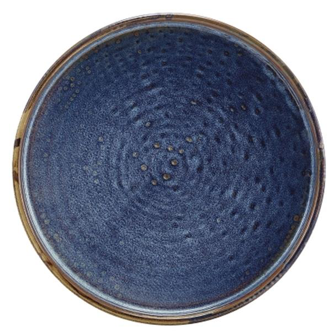 Terra Porcelain Aqua Blue Low Presentation Plate 7inch / 18cm