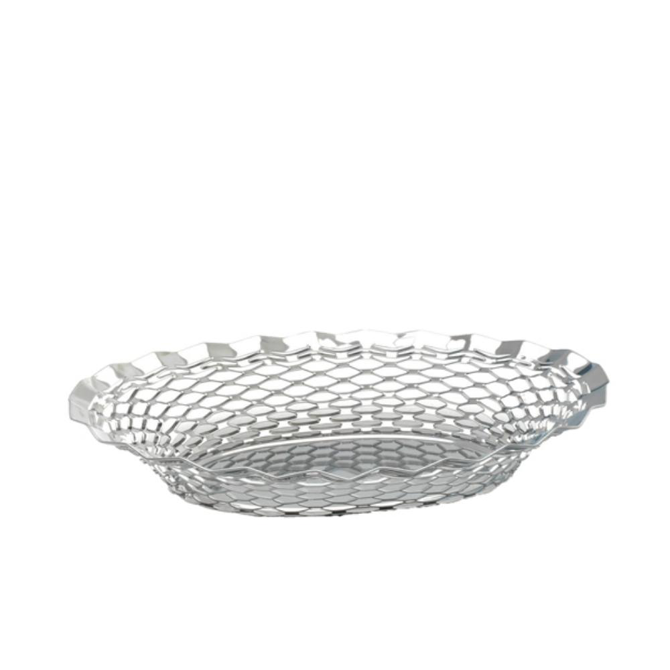 Stainless Steel Oval Basket 11.75 x 9.1inch / 29.5 x 23.5cm