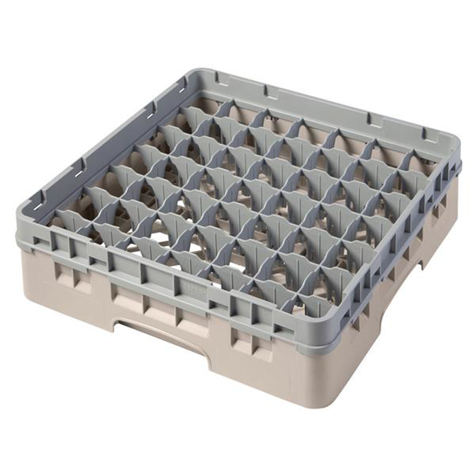 49 Compartment Glass Rack with 1 Extender H92mm - Beige
