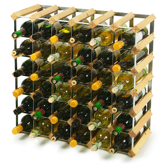 Traditional Wooden Wine Racks - Light Oak