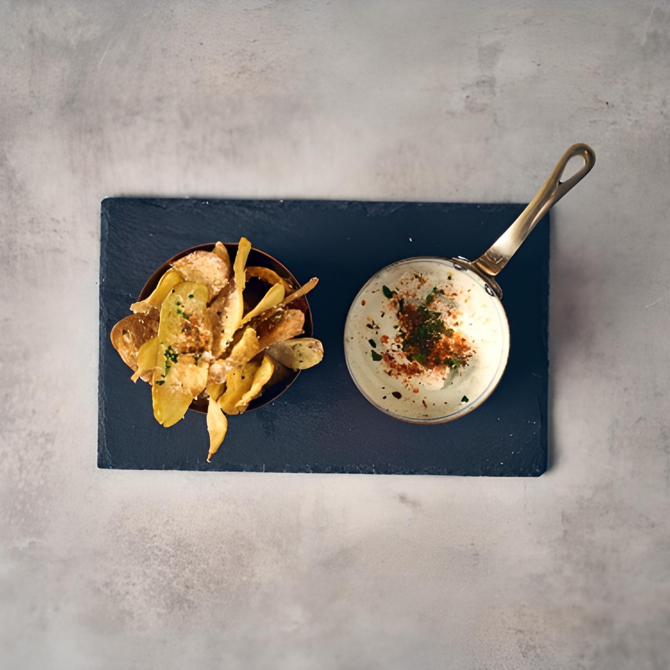 Genware Natural Edge Slate Platter 25 X 13cm