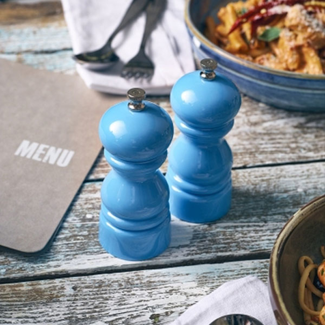 Blue Genware Salt or Pepper Grinder