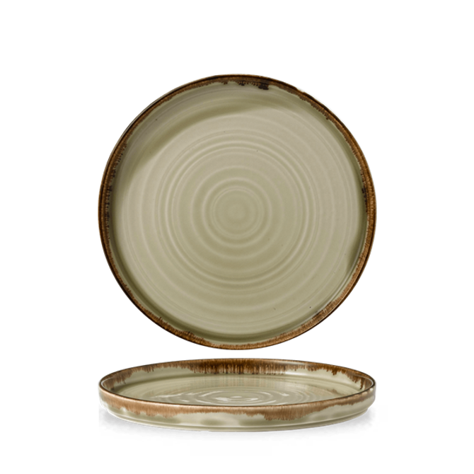 Harvest Linen Walled Plate 8.67inch