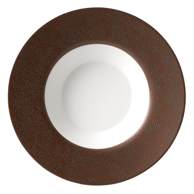 Purity Pearls Copper Rimmed Bowl 11.5inch / 29cm