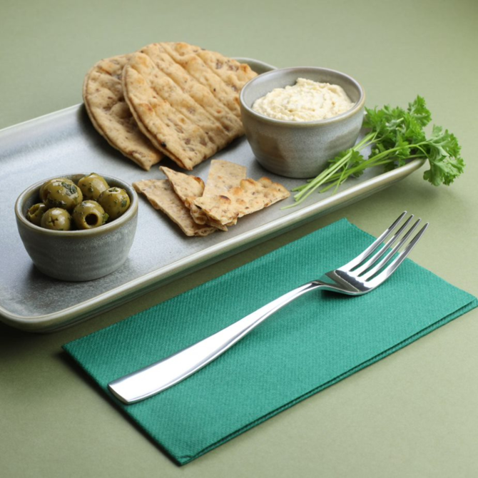 Genware Square Cutlery 18/0 Table Fork