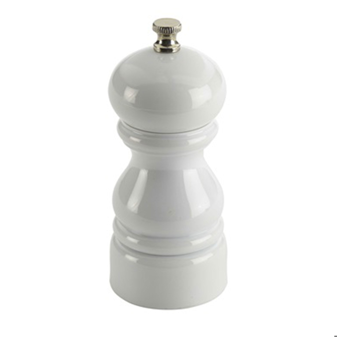 Genware White Salt or Pepper Grinders 12.7cm