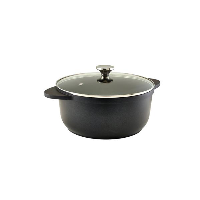 GenWare Glass Lid For Cast Aluminium Casserole Dish 28cm