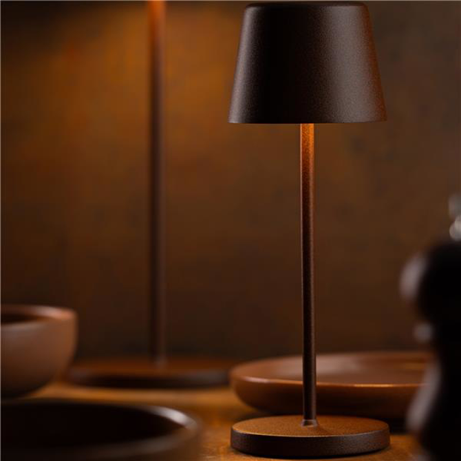 Bermuda Micro LED Cordless Lamp 21cm - Corten