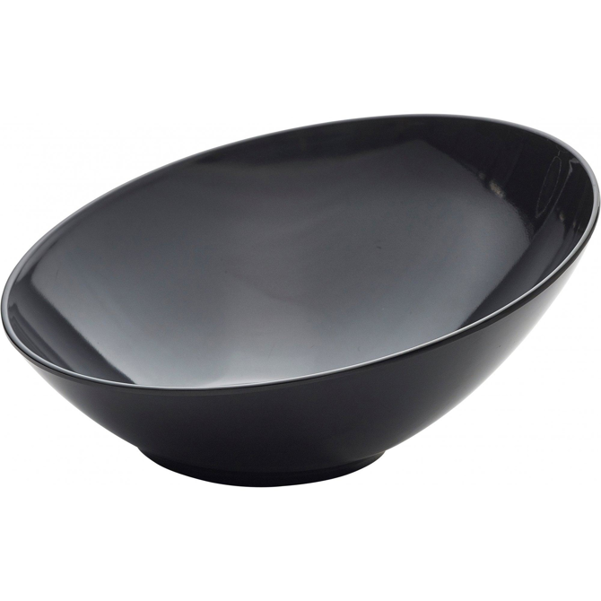 Black Melamine Slanted Buffet Bowl 30 x 29 x 13cm
