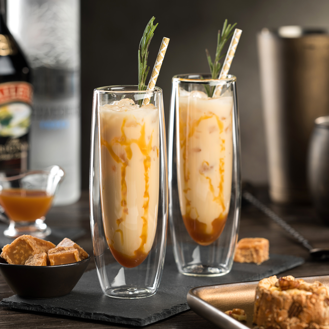 Double Walled Stemless Champagne Glasses 6oz / 160ml