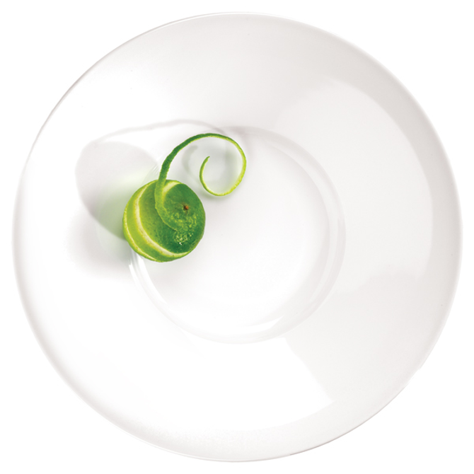 Art de Cuisine Menu Broad Rim Dessert Plate 11 Inches / 28cm
