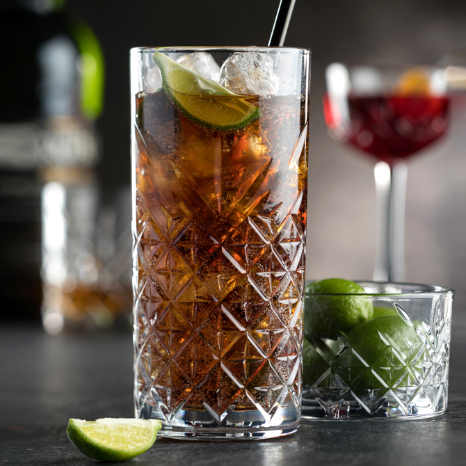 Timeless Vintage Long Drink Glasses 12.75oz / 370ml