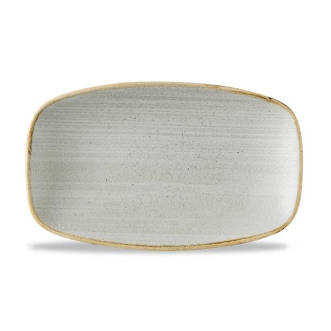 Stonecast Raw Grey Chefs Oblong Plate 10.6 x 5inch / 27 x 12.7cm