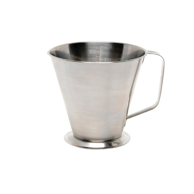 Genware Stainless Steel Graduated Jug 1ltr / 2pint