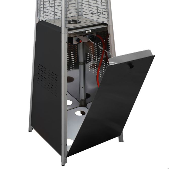 Outdoor Patio Pyramid Heater Black