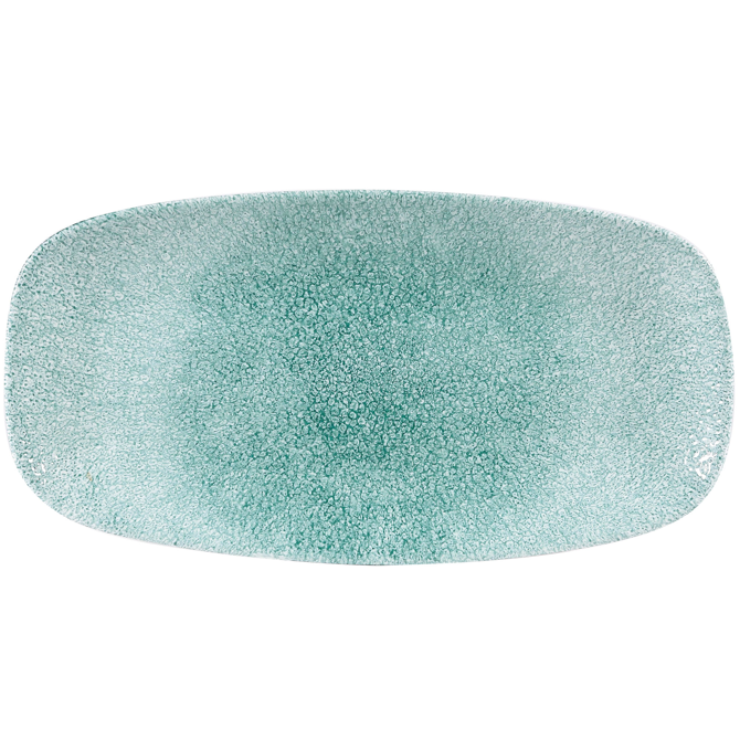 Studio Prints Raku Oblong Chefs Plate Jade Green 11.75inch / 29.8cm