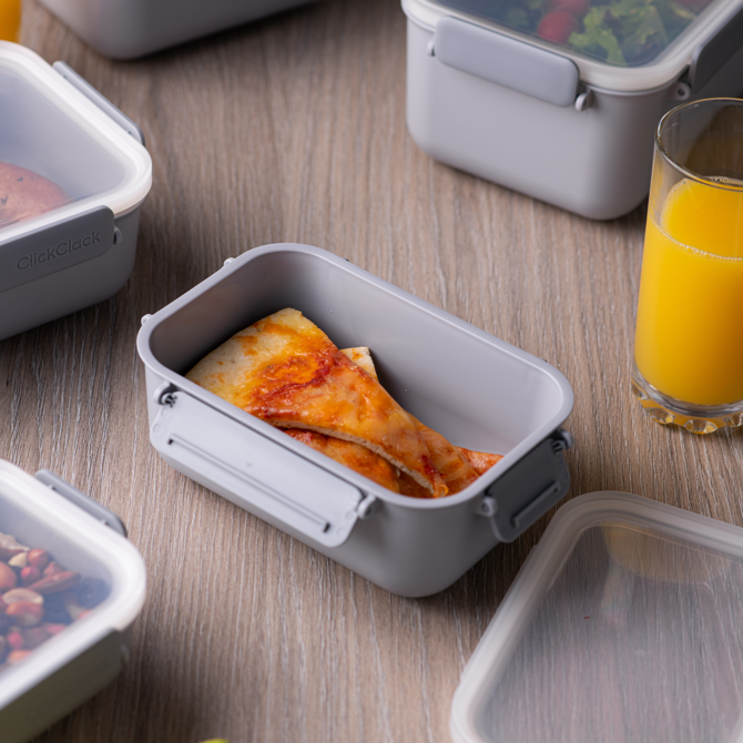 ClickClack Daily Food Storage Container Grey 0.6ltr
