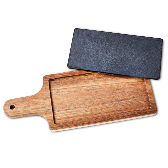 Acacia Wood Serving Board 31.5 x 12.5cm