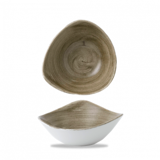 Stonecast Patina Antique Taupe Lotus Bowl 7inch