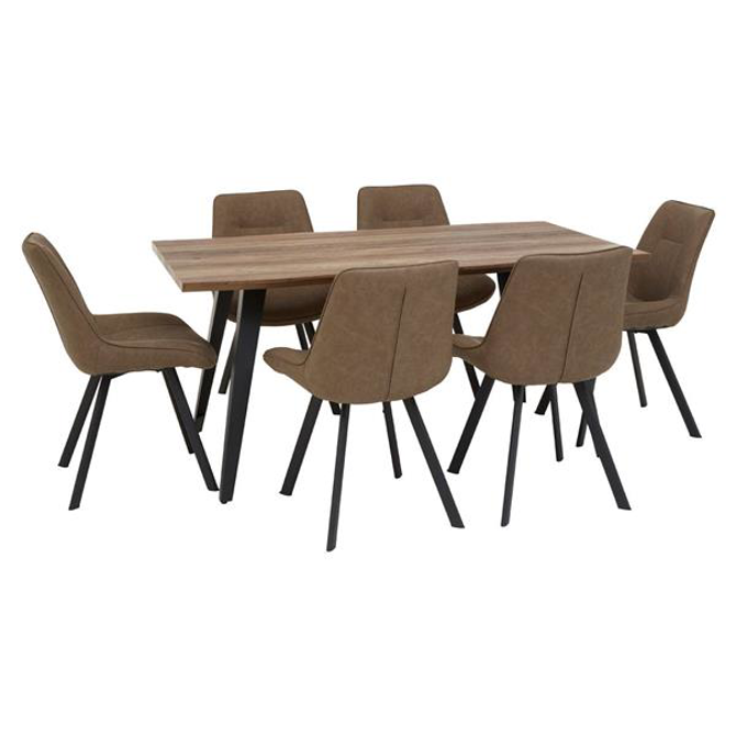 Westford Rectangular Brown Dining Set