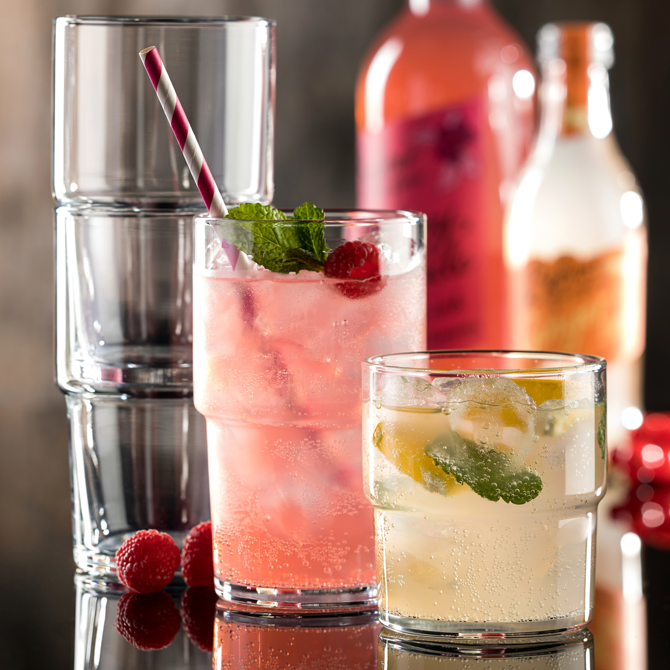 Hill Stacking Long Drink Toughened Glasses 15.4oz / 440ml