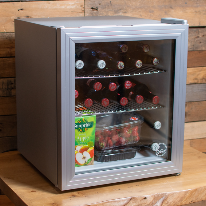 Frostbite Mini Fridge 46ltr Silver