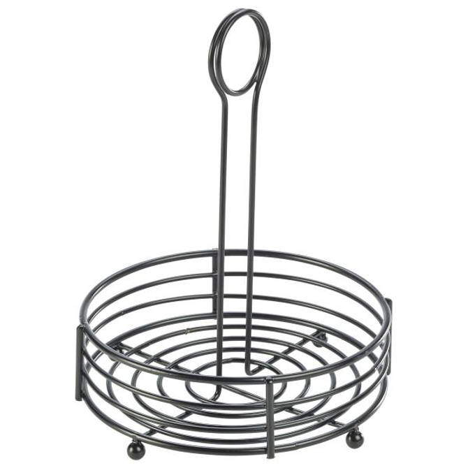 Black Wire Table Caddy 6.5 x 8.5inch / 16.5 x 21.5cm