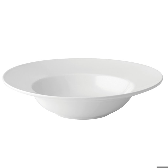 Utopia Anton Black Deep Winged Pasta Plate 12inch / 30cm