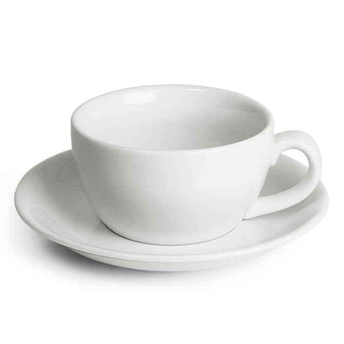 Royal Genware Bowl Cups & Saucers 8.8oz / 250ml