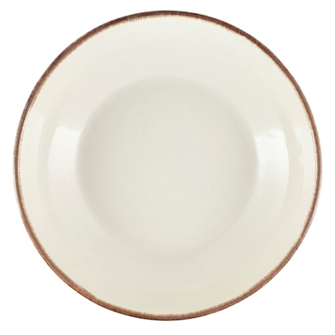Terra Stoneware Sereno Brown Coupe Bowl 10.8inch / 27.5cm