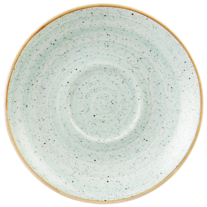 Churchill Stonecast Duck Egg Cappuccino Saucer 6.25" / 15.6cm