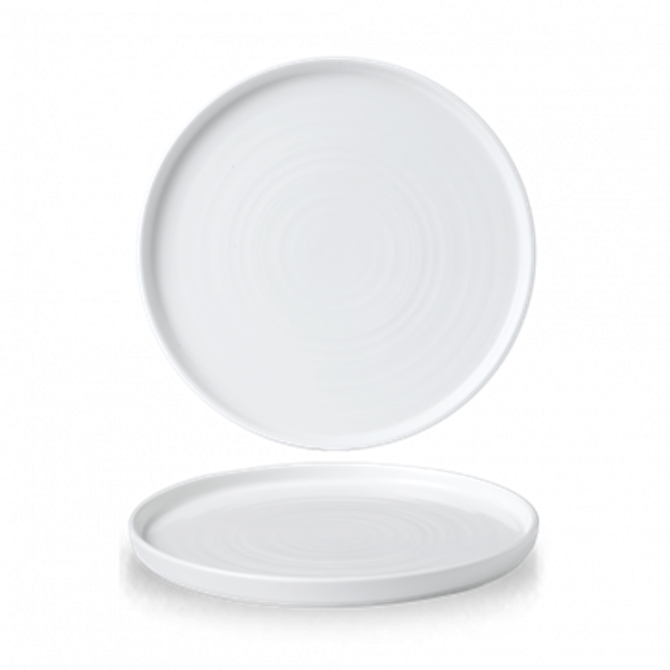 White Walled Plate 10 2/8inch