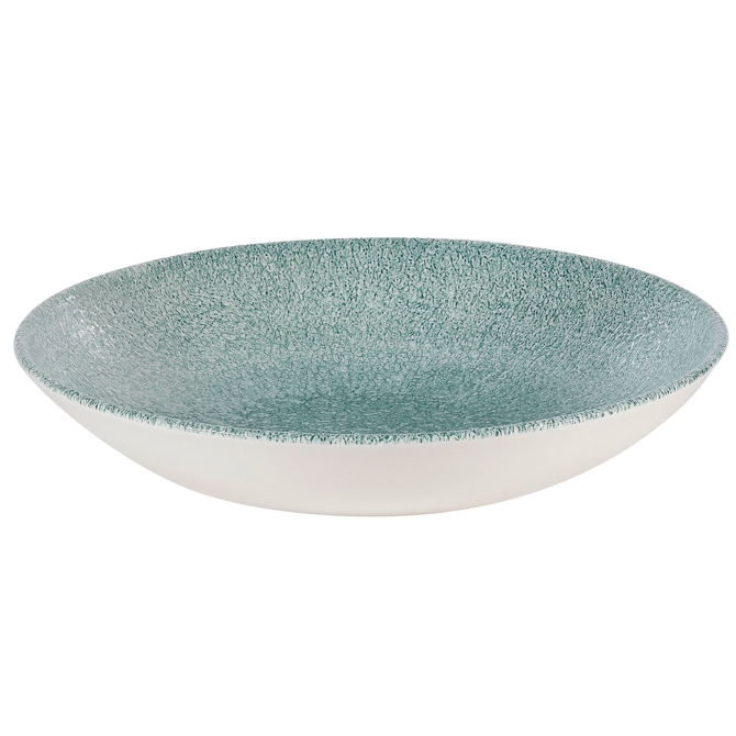Studio Prints Raku Evolve Coupe Bowl Jade Green 9.75inch / 24.8cm
