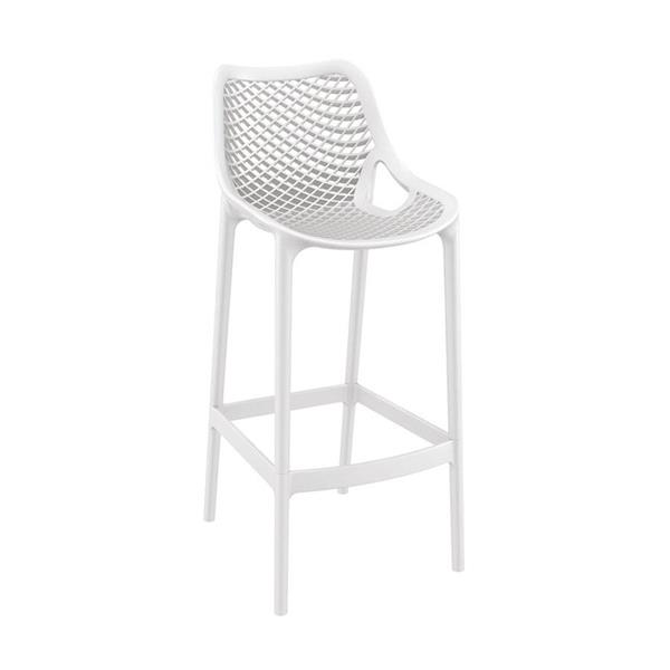 Spring Bar Stool 75 White