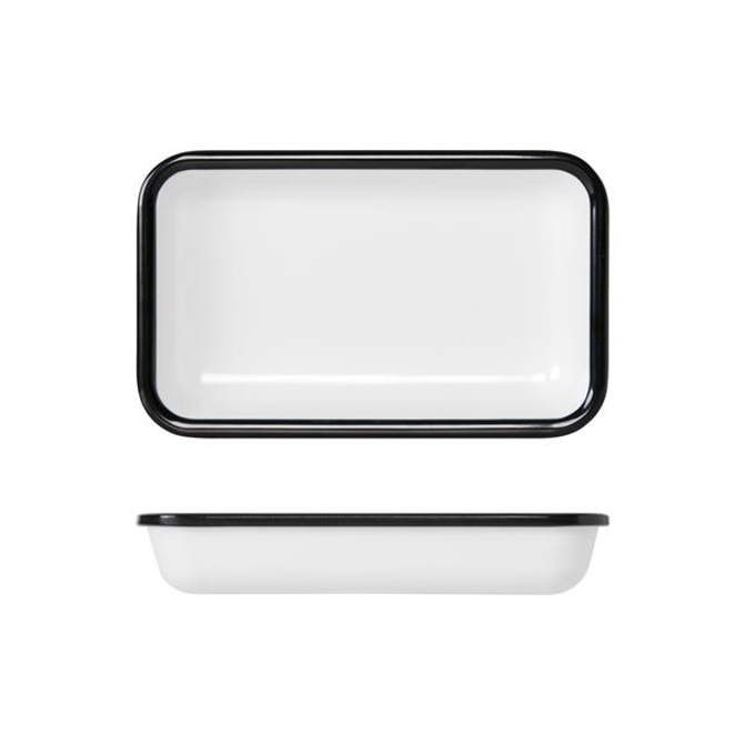 Black/White Melamine Athens GN1/9 Tray 17.6 x 10.8cm