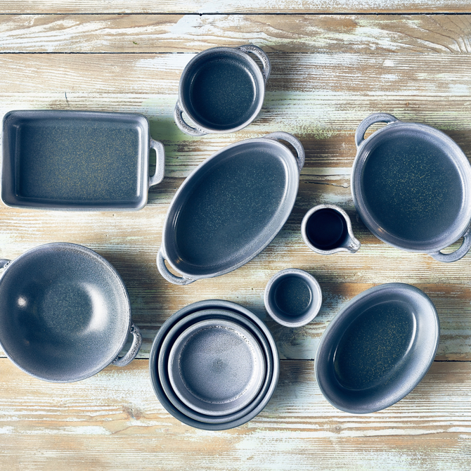 Forge Graphite Stoneware Tapas Dish 10cm