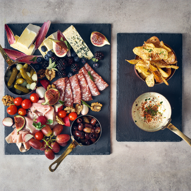 Genware Natural Edge Slate Platter 25 X 13cm