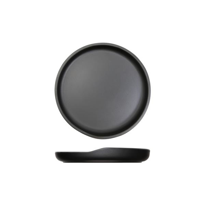 Black Copenhagen Round Melamine Plate 17cm