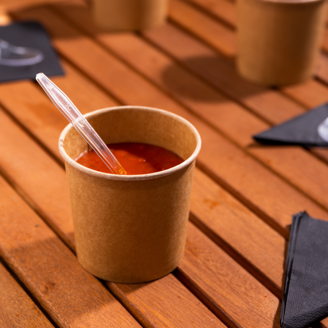 PLA Kraft PLA Soup Container 32oz / 900ml