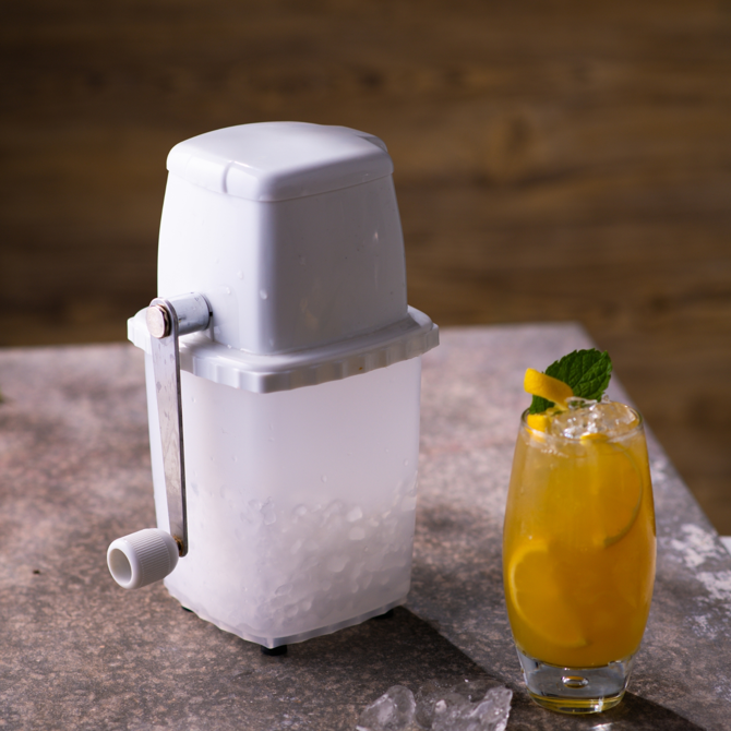 White Plastic Ice Crusher