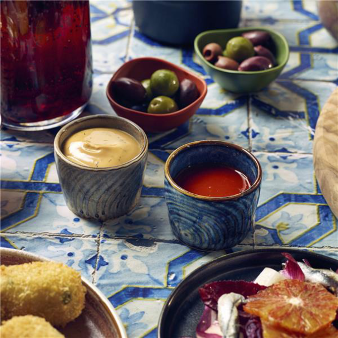 GenWare Terracotta Melamine Triangular Ramekin 2oz / 57ml