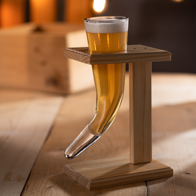 Viking Beer Horn Glass with Stand 17oz / 480ml